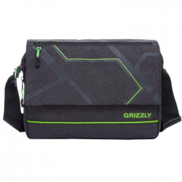  Универсальная сумка Grizzly MM-805-4 Черный - салатовый
